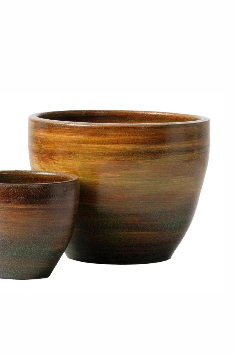 Alfresco Home Nello Terra Cotta  Planter 14.7" Aged Earth