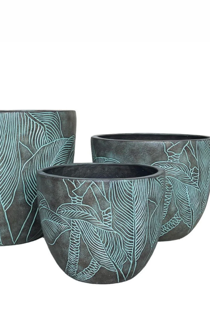 Alfresco Home Sancosta Planter 12" Bronze Green