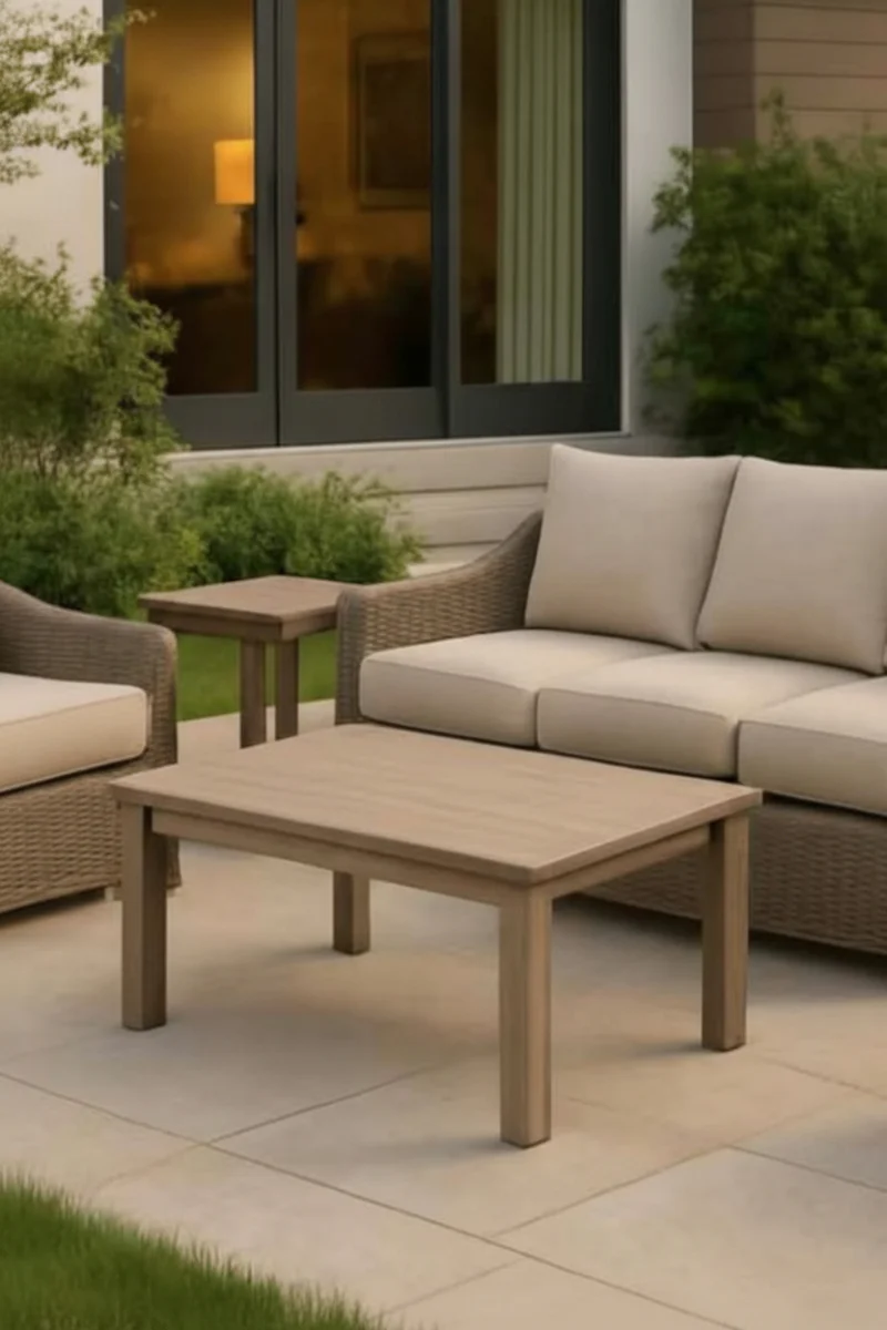 Alfresco Loggia Rectangle Coffee Table 46"x25" Hickory