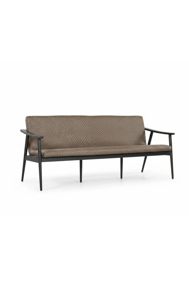 Alfresco Newport Deep Seating Sofa with Cushion 77"x30" Java Sabbie - Image 3