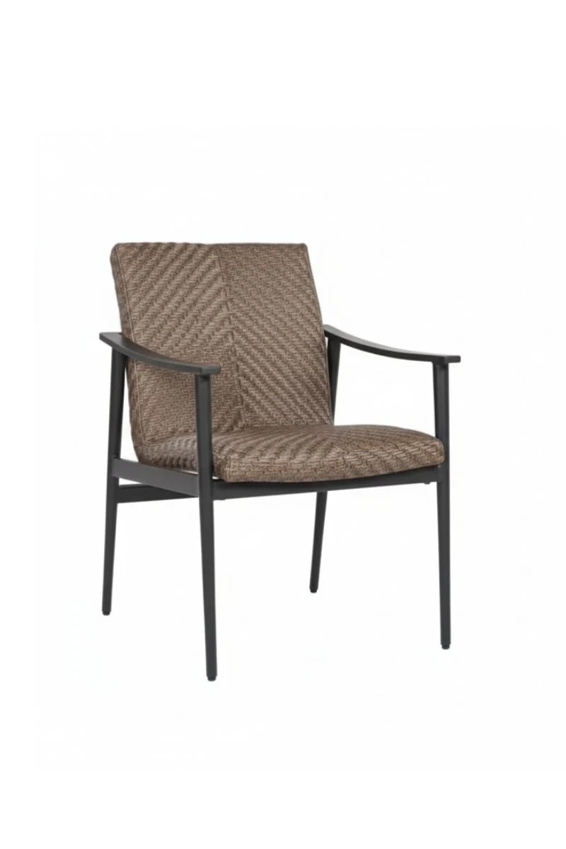 Alfresco Newport Dining Arm Chair with Cushion Java Sabbie - Image 2