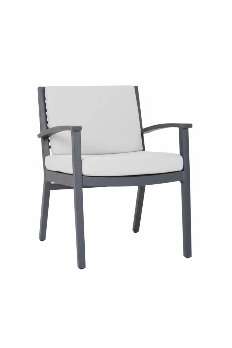 Alfresco Ramblas Dining Arm Chair with Cushion Raven - Image 2