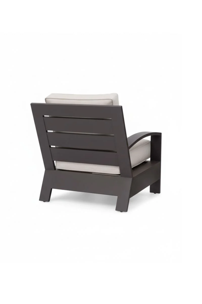 Alfresco Santa Barbara Lounge Chair with Cushion Sunbrella Cast Silver - Image 3