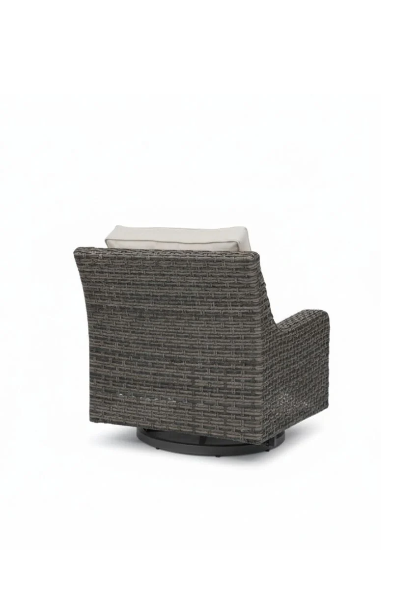 Alfresco Skytop Swivel Lounge Chair with Cushion Sunbrella Cast Silver - Image 2