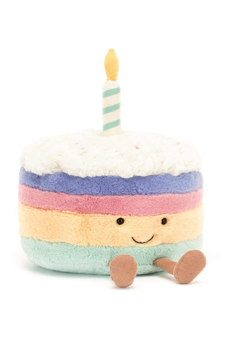 Jellycat Amuseables Rainbow Birthday Cake