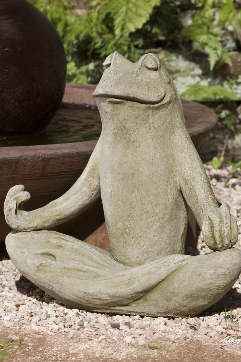 Campania Totally Zen Frog Statue EM