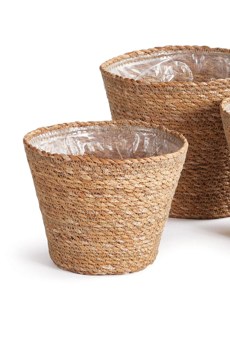 Napa Seagrass Tapered Basket Small