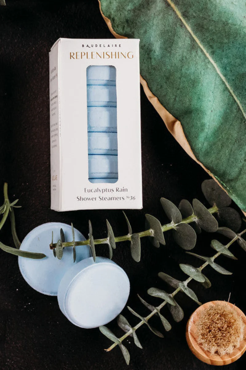 Baudelaire Replenish Eucalyptus Rain Shower Steamers 7 oz