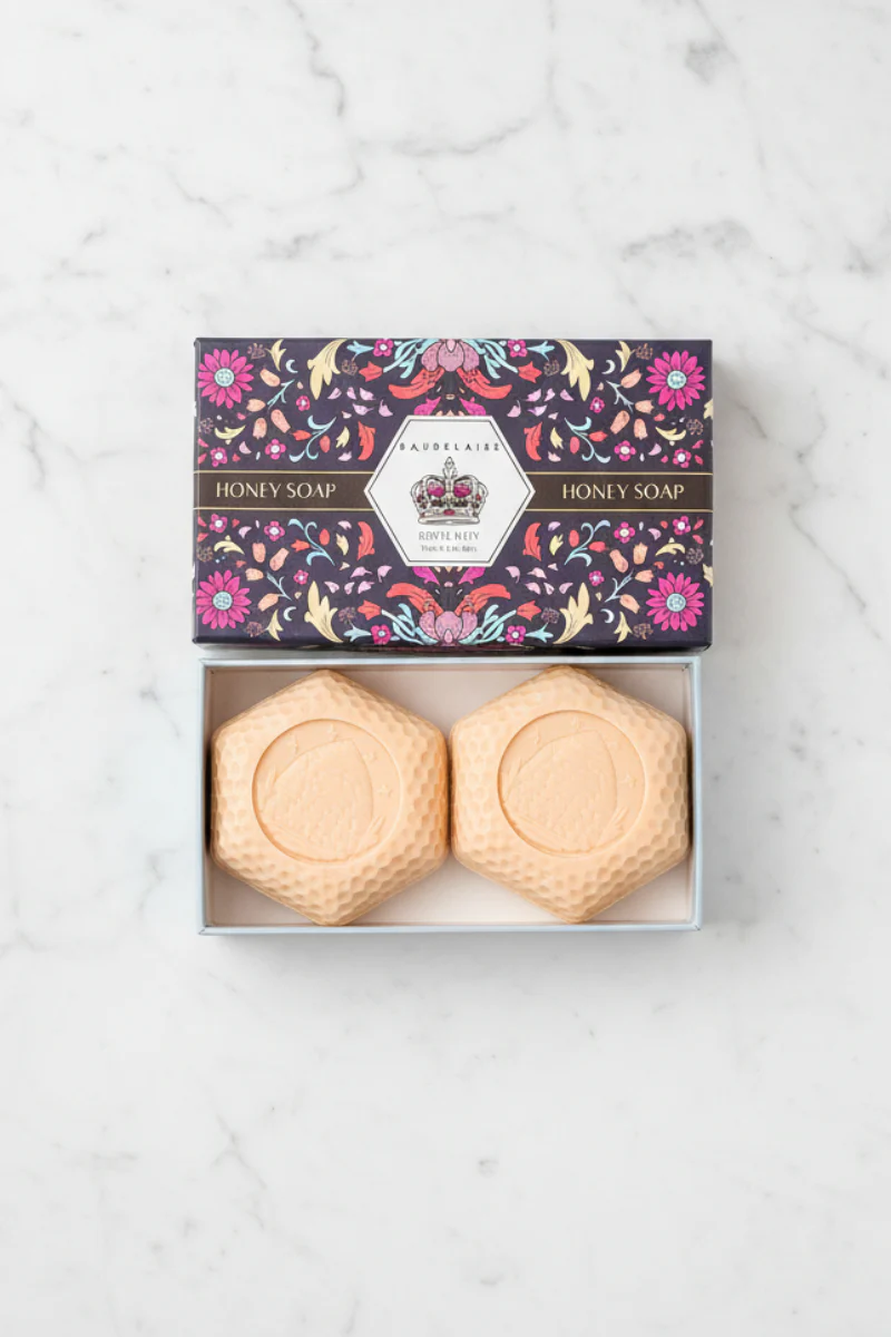 Baudelaire Royal Jelly Honey Soap 2-Bar Gift Box