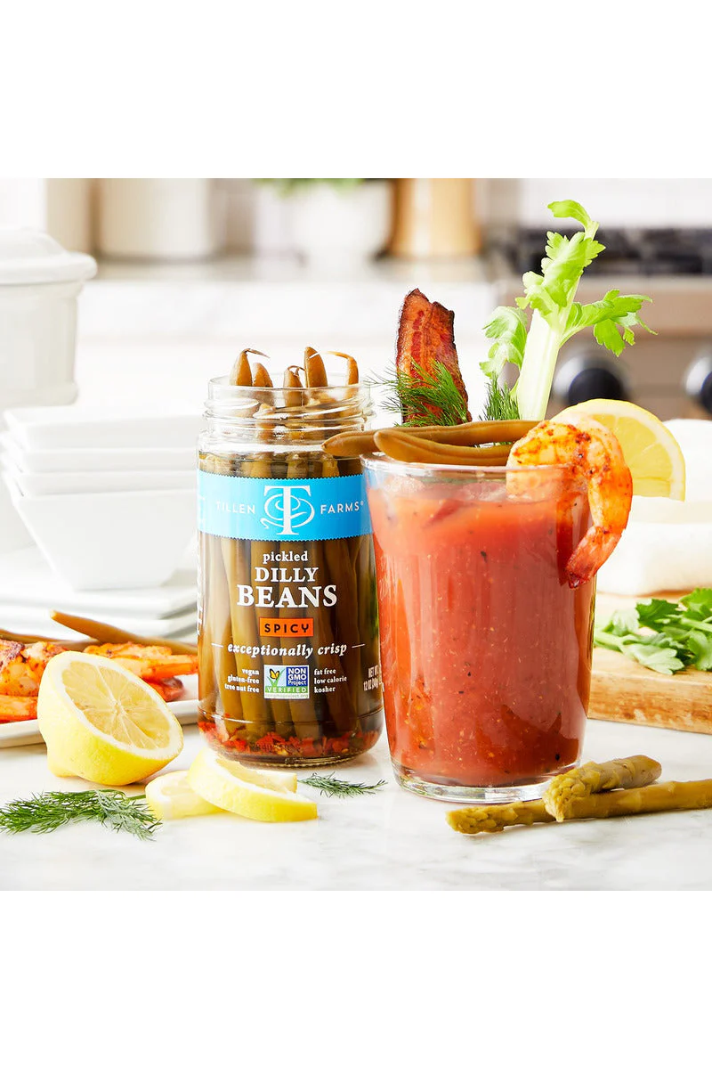 Tillen Farms Spicy Dilly Beans 12 oz - Image 2