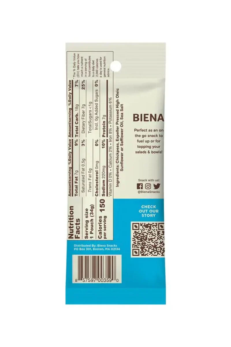 Biena Sea Salt Roasted Chickpeas - Image 2