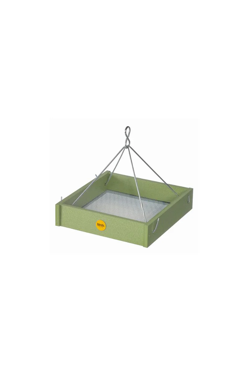 Birds Choice Small Hanging Platform Bird Feeder Fern Green - Image 2