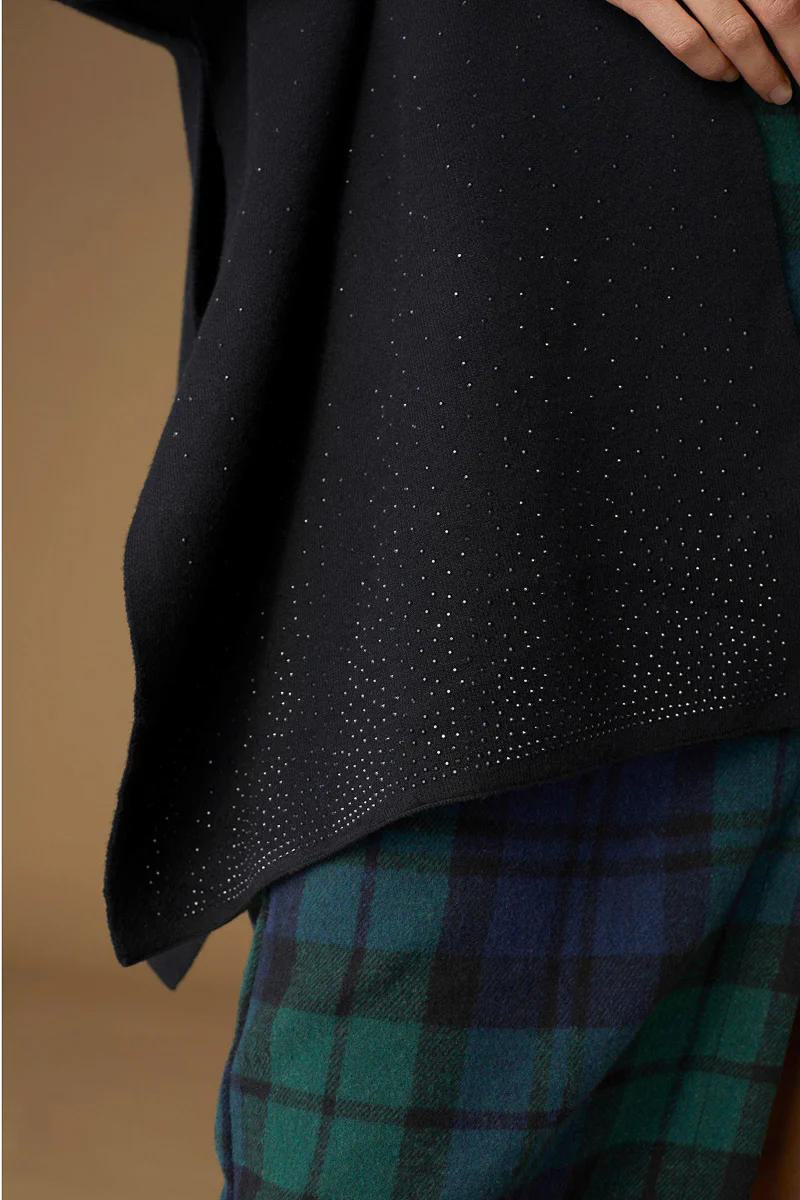 Blythe Cardi Wrap with Sparkles Black - Image 2