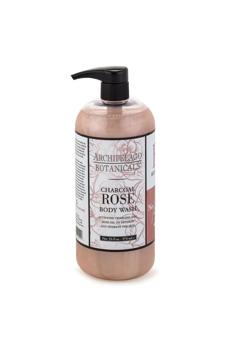 Archipelago Body Wash Charcoal Rose 33 oz - Image 2