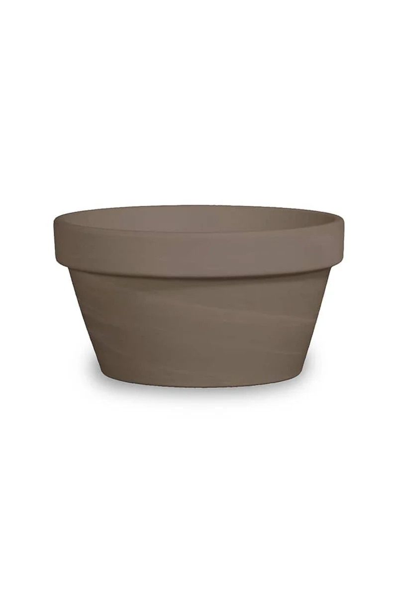 Bonsai Cactus Planter 8.75" Dark Basalt Clay