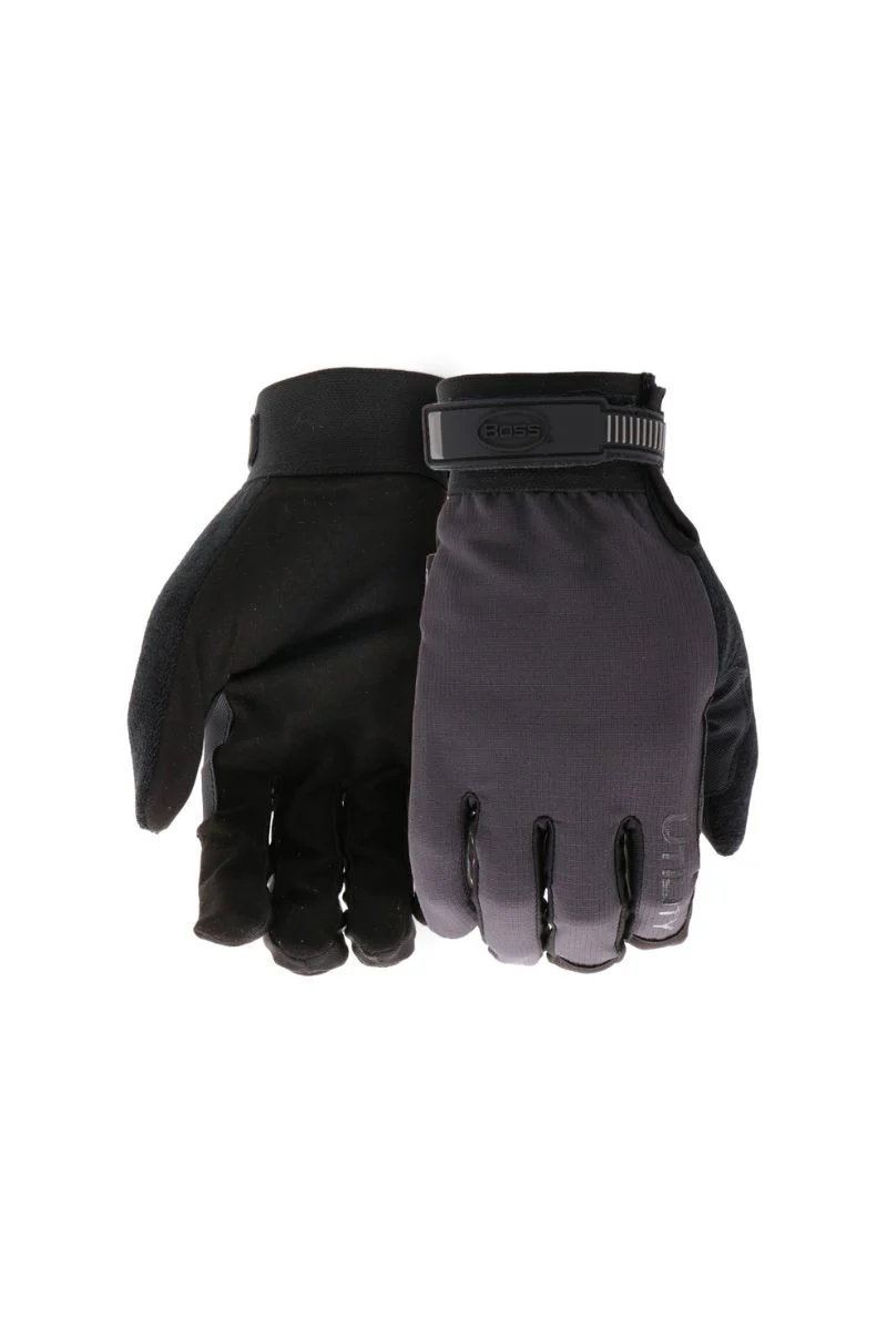BOSS Utility With Ripstop Gloves Large Dark Gray