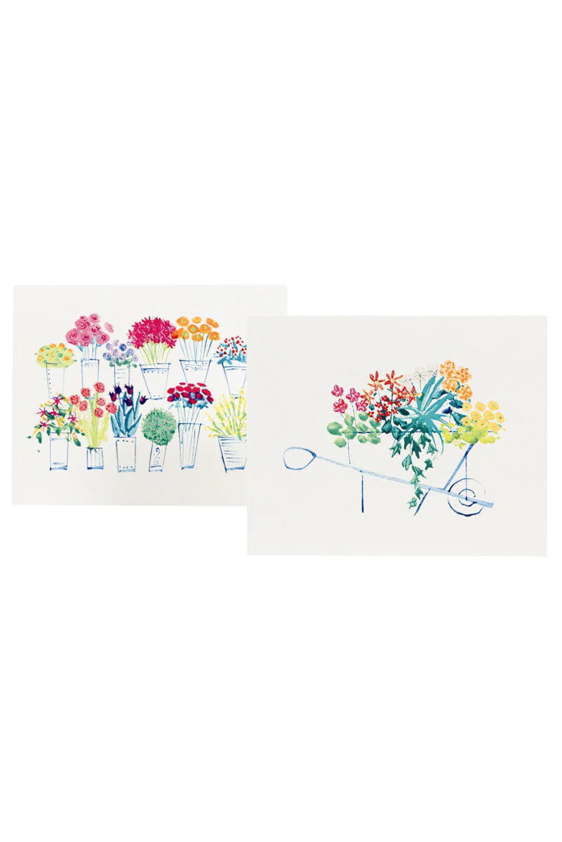 Caspari Flower Market Note Cards