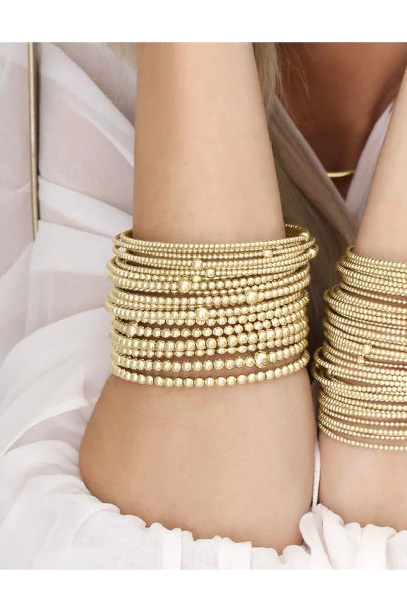 enewton Classic Gold 3mm Bead Bangle