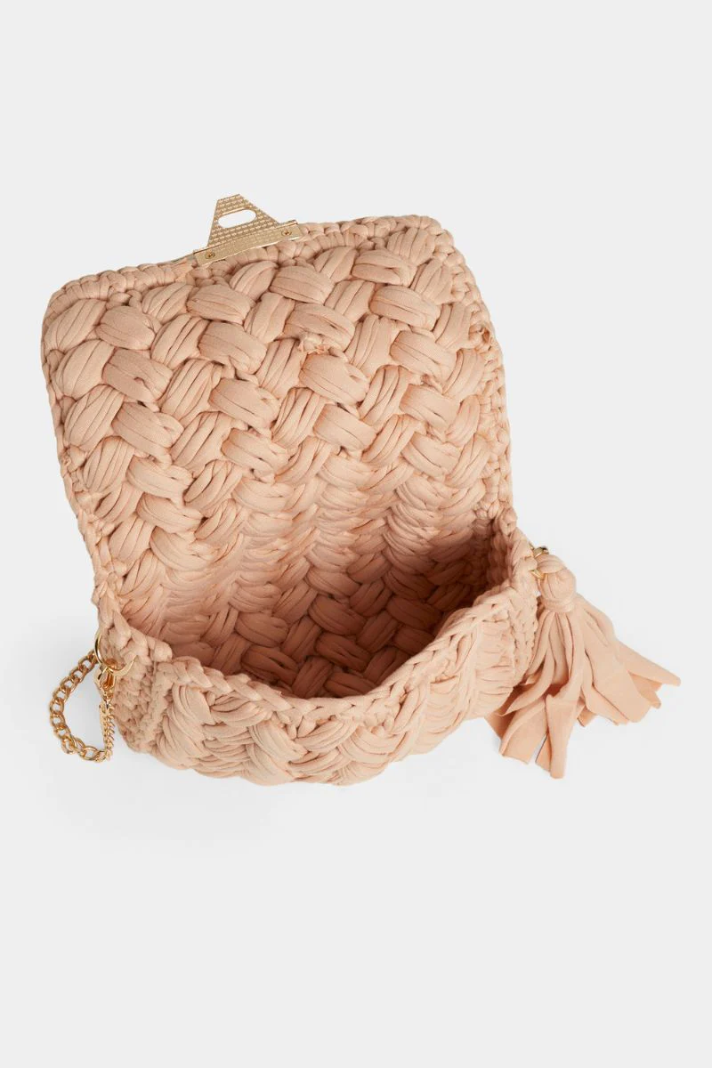 Lucinda Braided Crossbody Soft Blush - Image 3