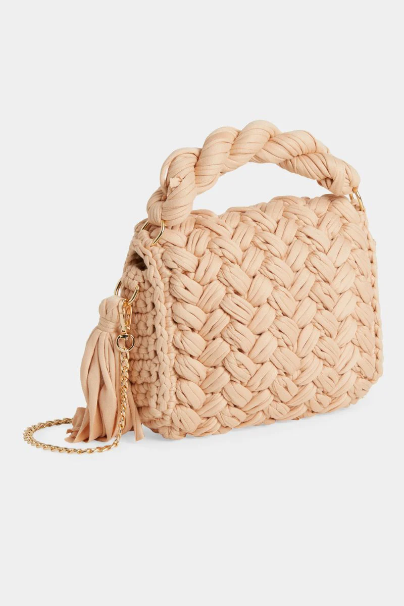 Lucinda Braided Crossbody Soft Blush - Image 4
