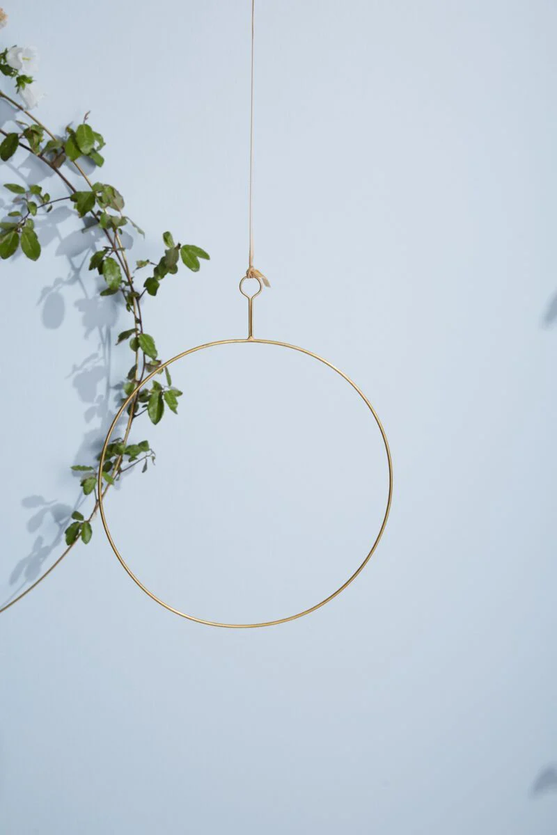Brass Wreath Ring 14"