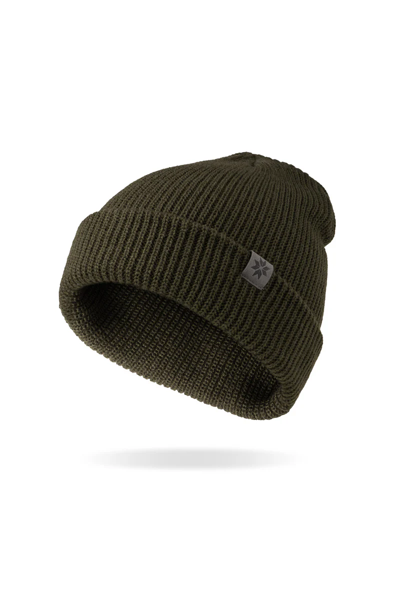 Britt's Knits Craftsman Men's Beanie Olive - Image 2