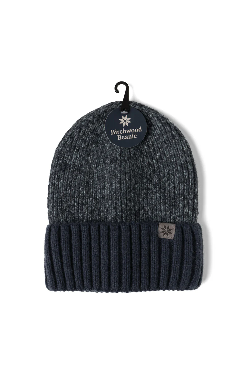 Britt's Knits Men's Birchwood Beanie Navy - Image 2