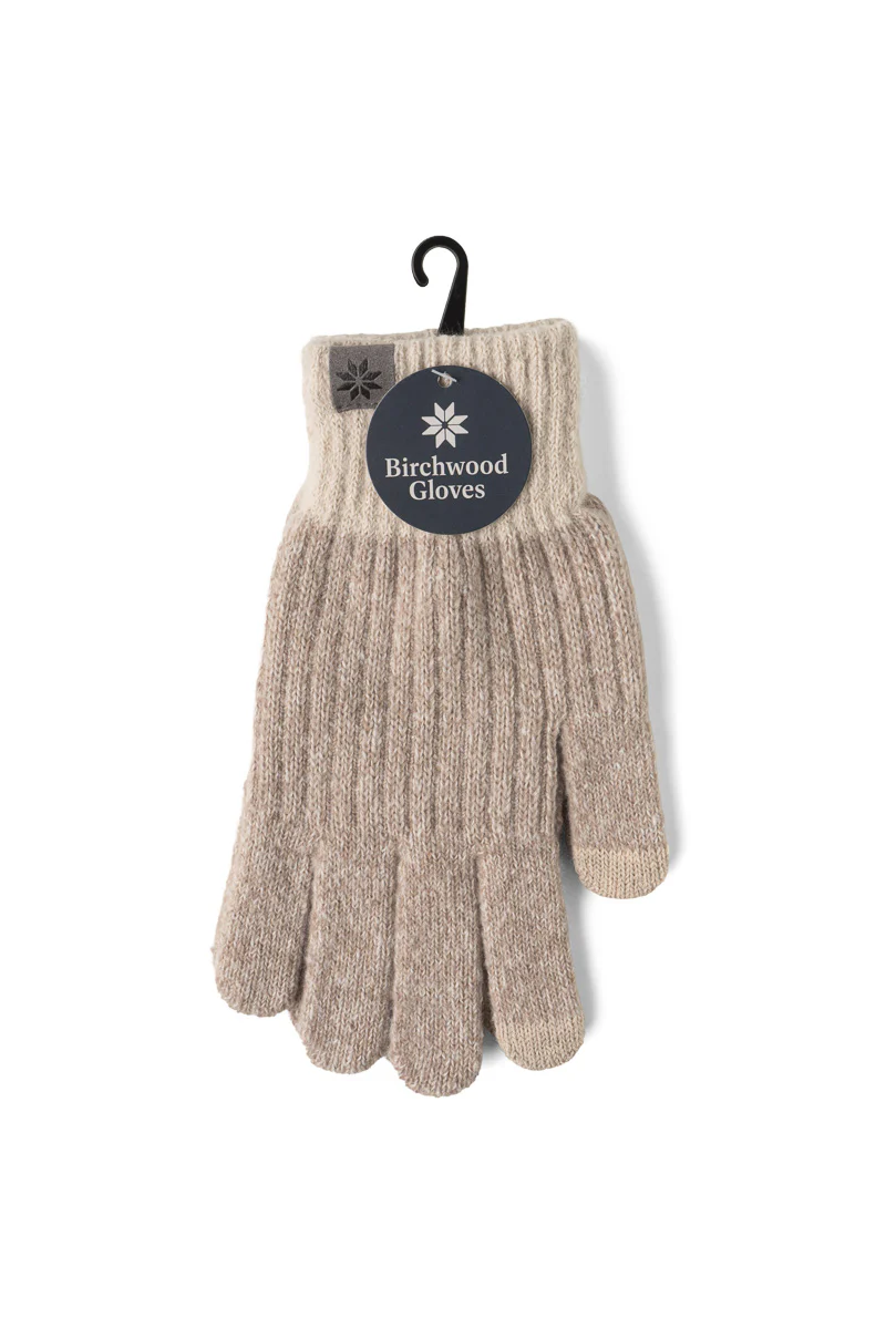 Britt's Knits Men's Birchwood Gloves Oat - Image 2