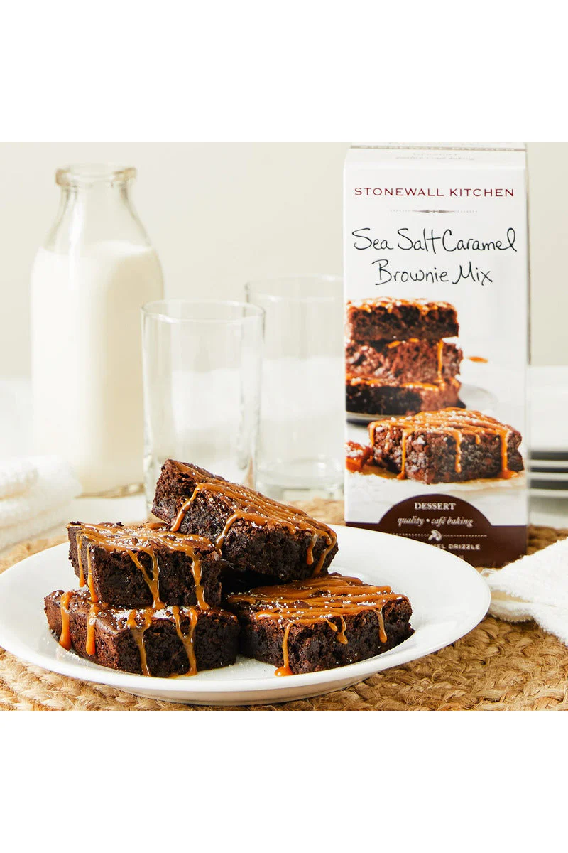 Stonewall Kitchen Sea Salt Caramel Brownie Mix 17.5 oz - Image 2