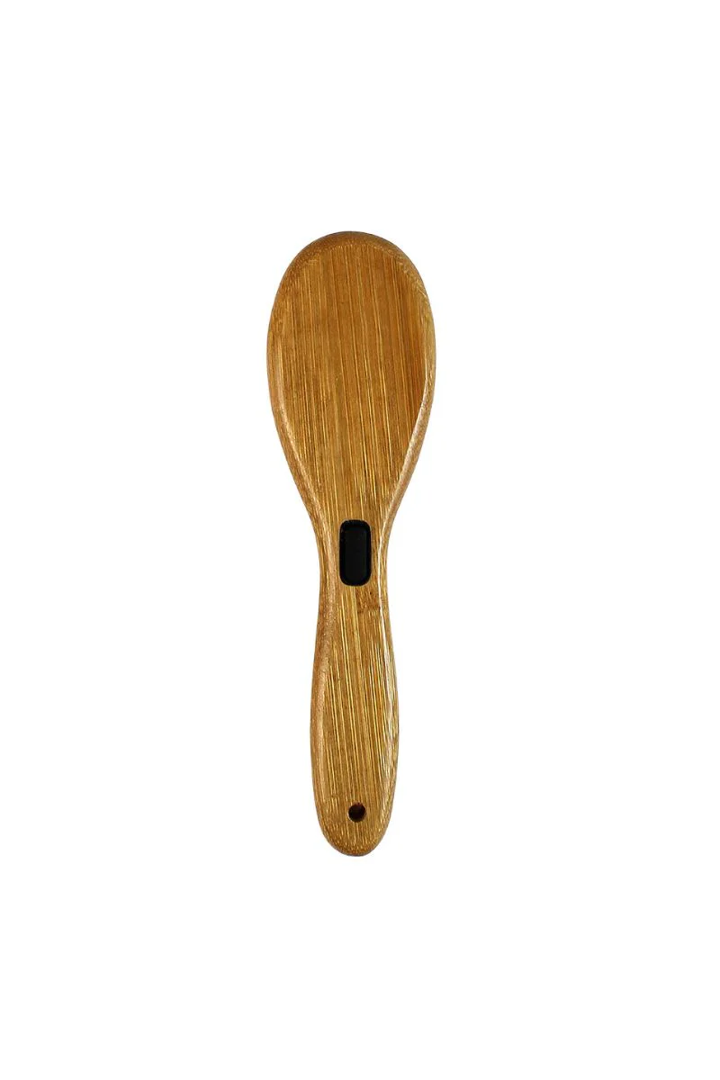 Bamboo Groom Oval Bristle Brush with Natural Boar Bristles Small/Medium - Image 3