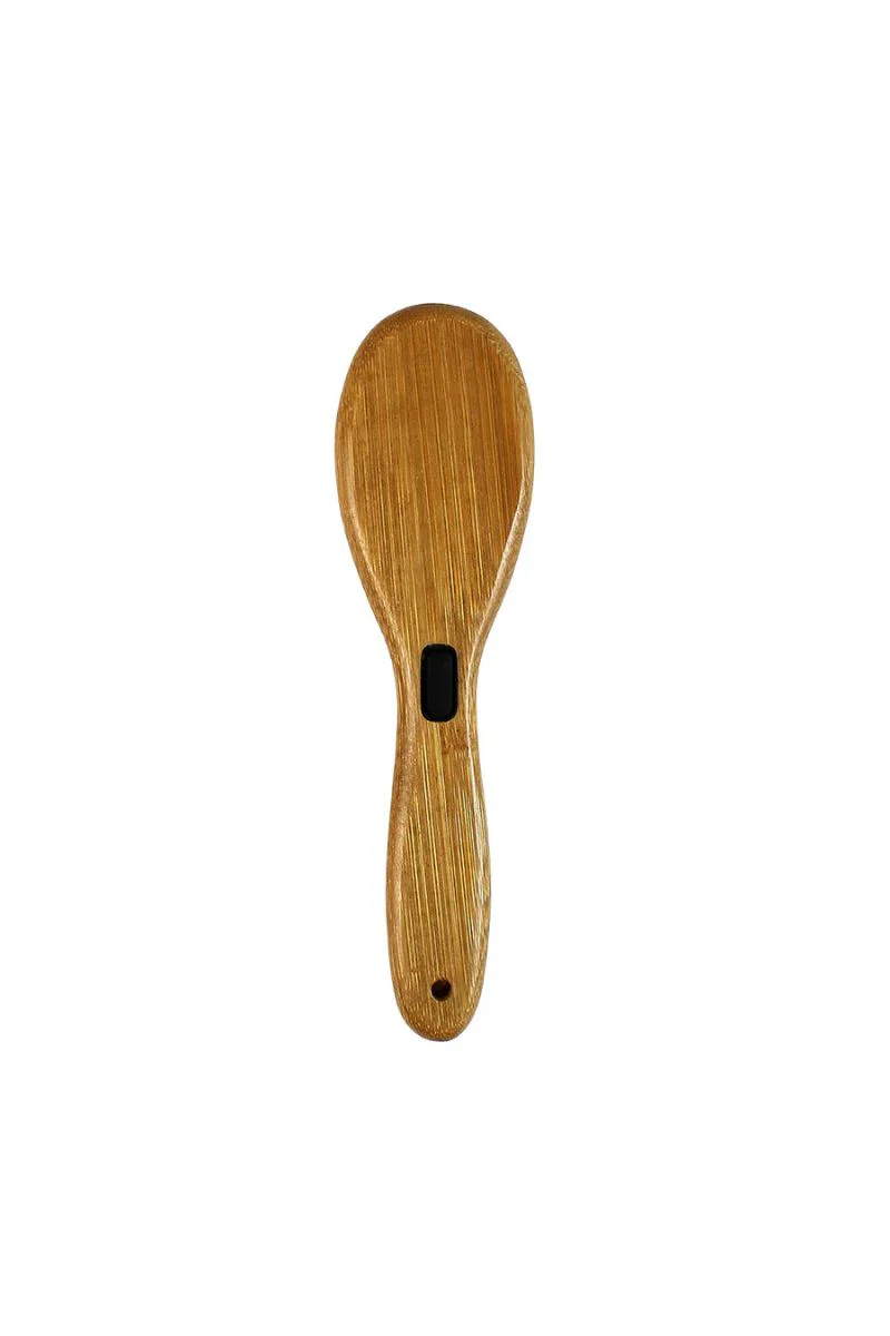 Bamboo Groom Oval Pin Brush with Stainless Steel Pins Small/Medium - Image 2