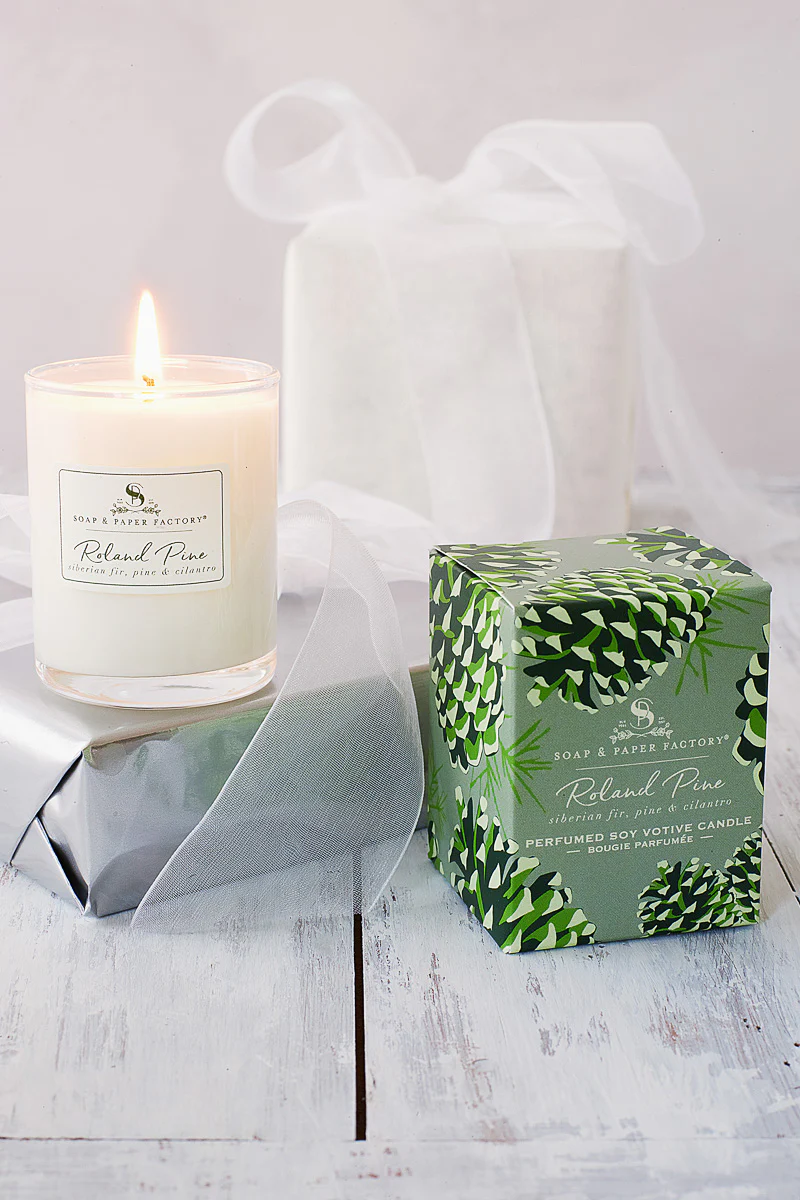 Roland Pine Soy Candle Votive 2.4 oz - Image 2