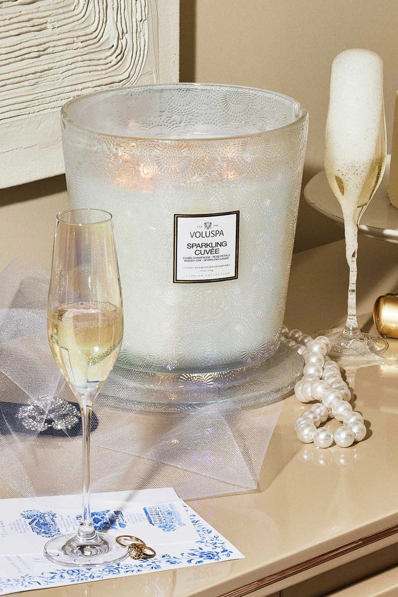 Voluspa Sparkling Cuvee 5 Wick Hearth Candle
