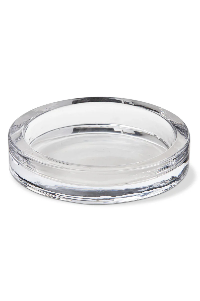 Radiance Glass Pillar Candle Plate Small