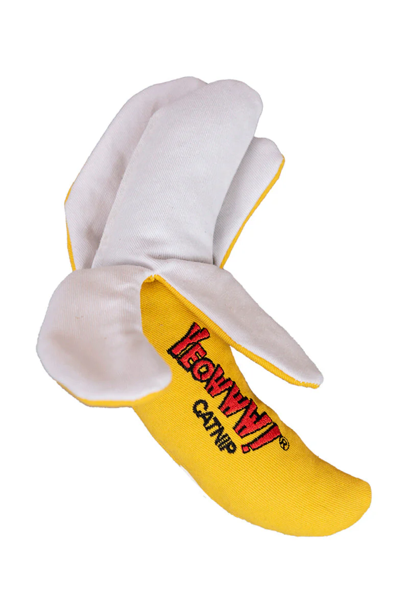 Yeowww! Catnip Peeled Banana Cat Toy