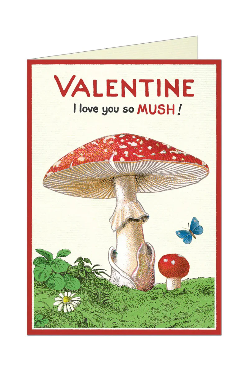 Cavallini & Co. Valentine Mushroom Greeting Card