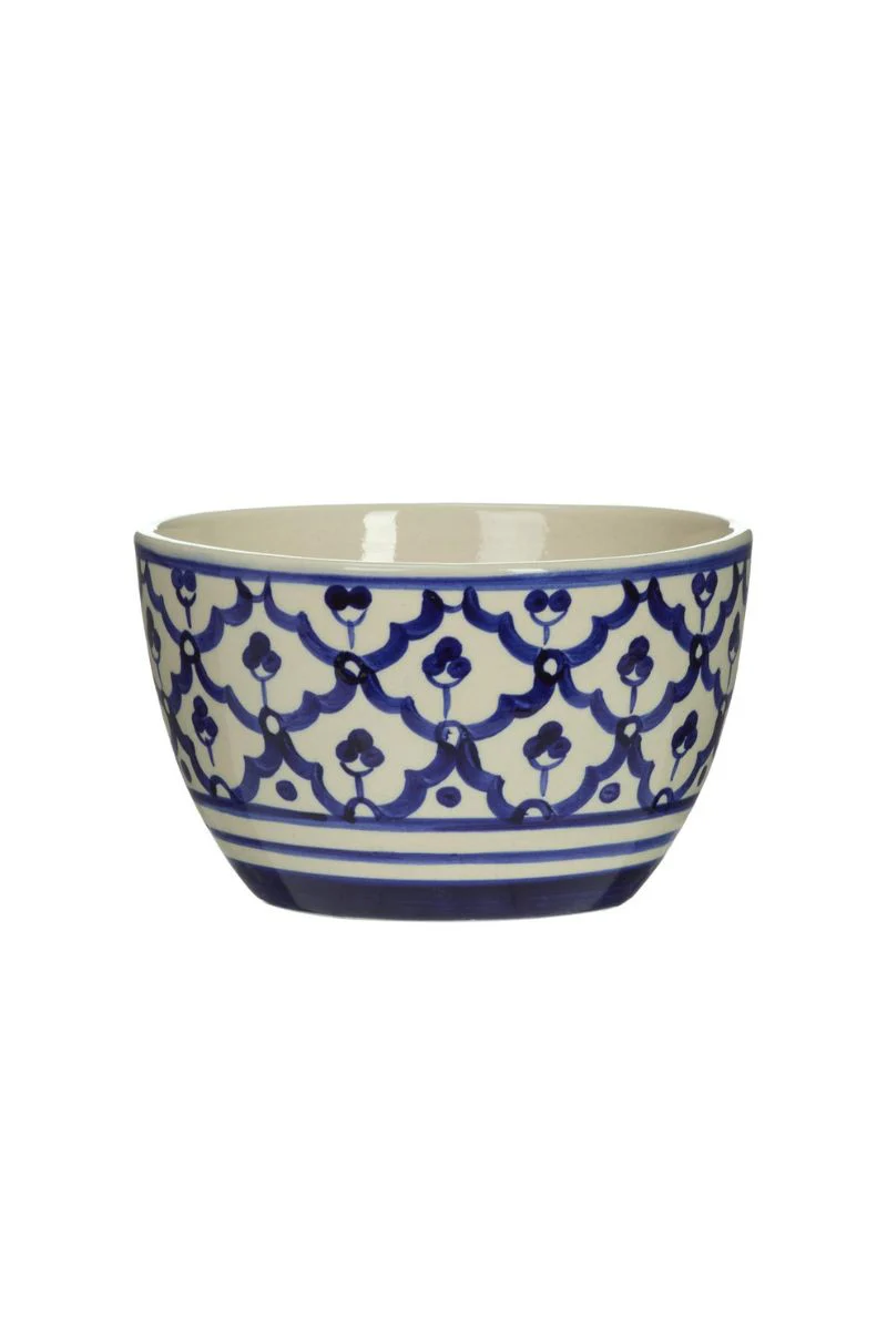Ceramic Vase 3.5"x6": Blue  & White
