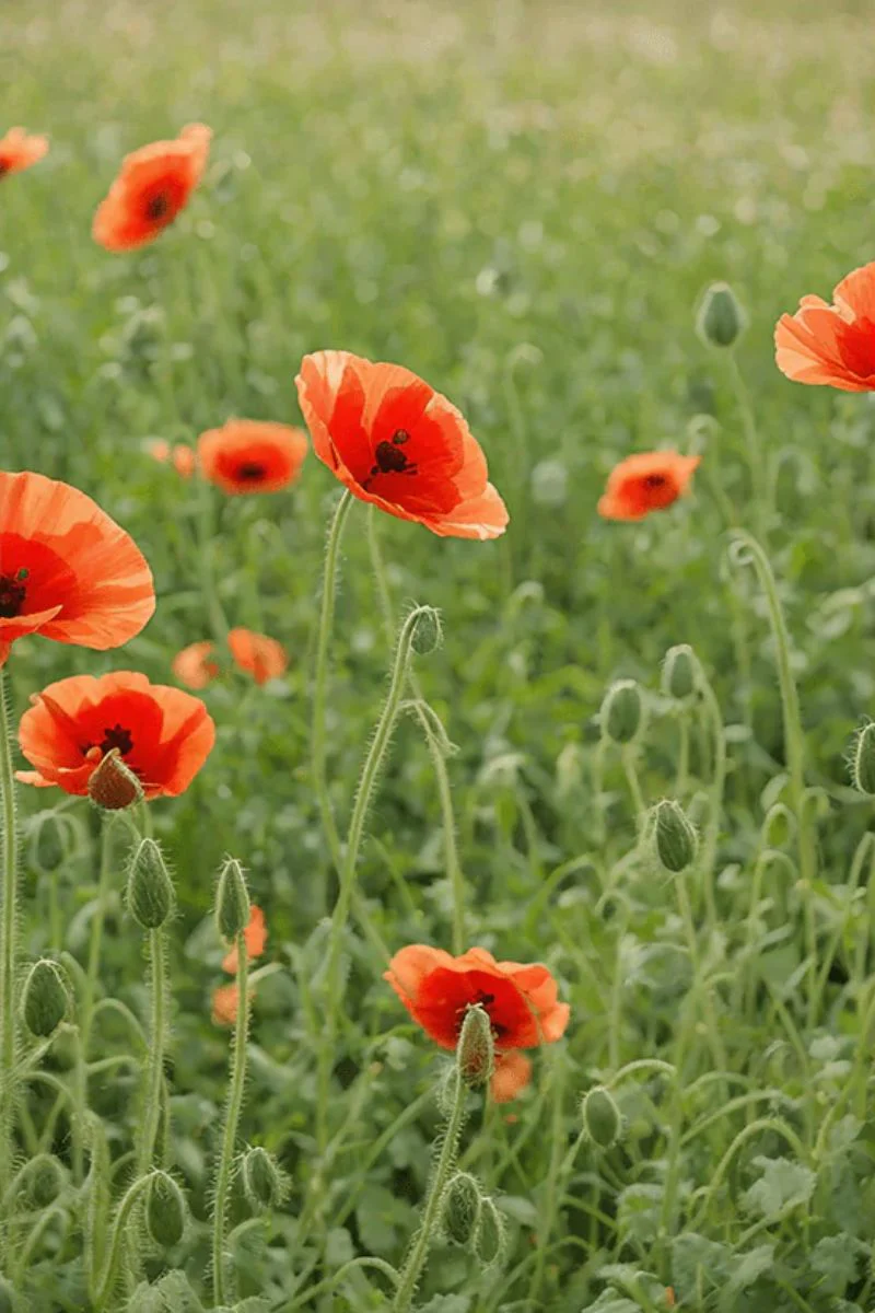Chive Corn Poppy Flower Seeds - Image 2