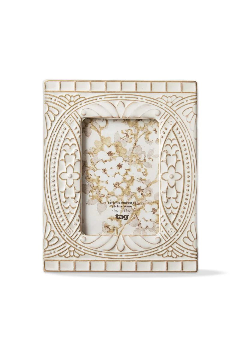 Cirie Photo Frame 4"x 6" Ivory