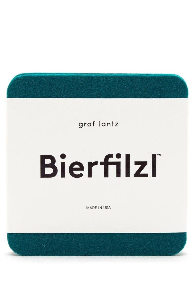 Graf Lantz Bierfilzl Merino Wool Square Coasters 6 Pack Ocean