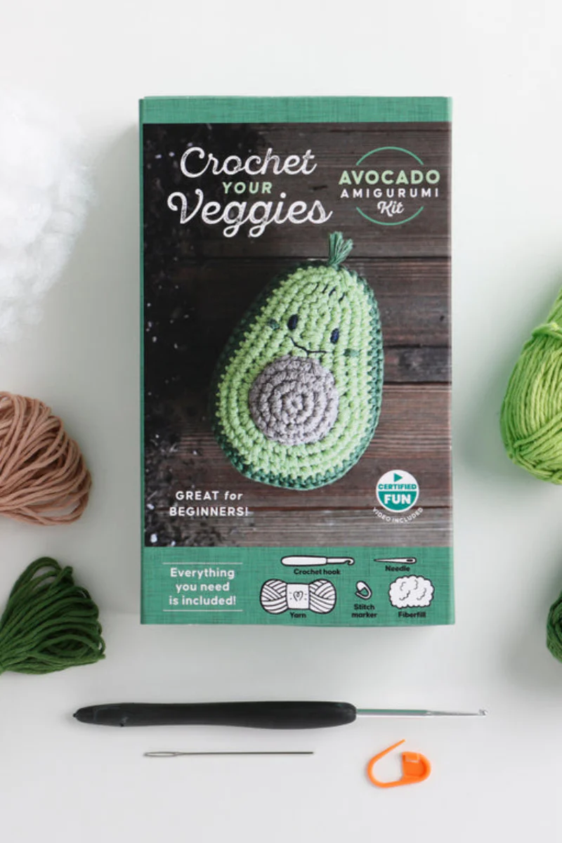 Crochet Your Veggies Amigurumi Kit Avocado - Image 2