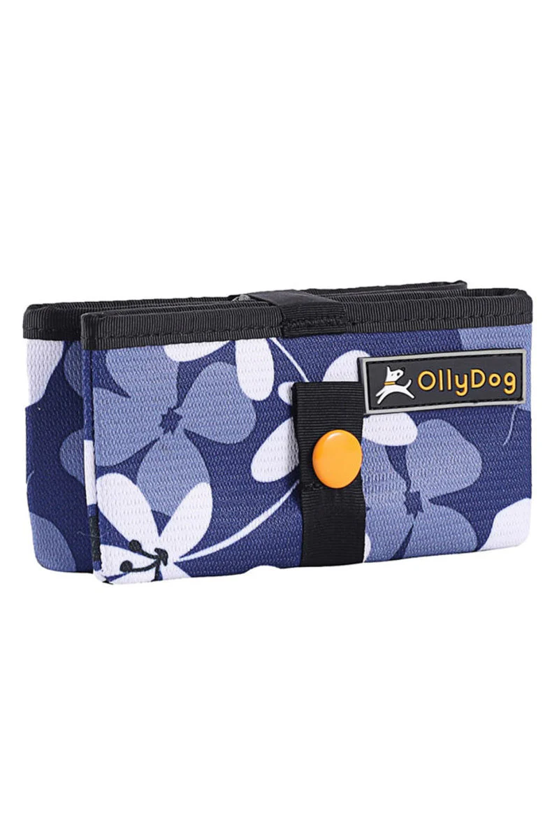 Ollydog Crumple Travel Bowl Aloha Blue - Image 2