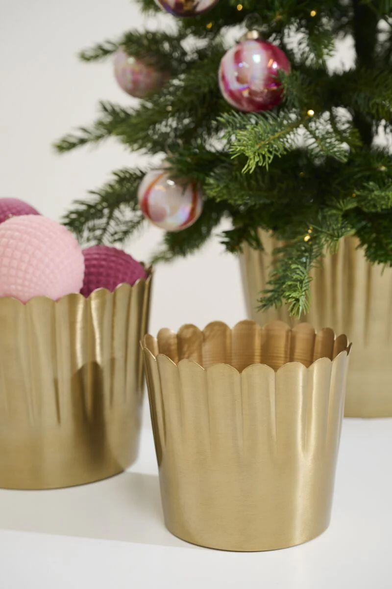 Delicata Pot 5.5"x 5" Gold
