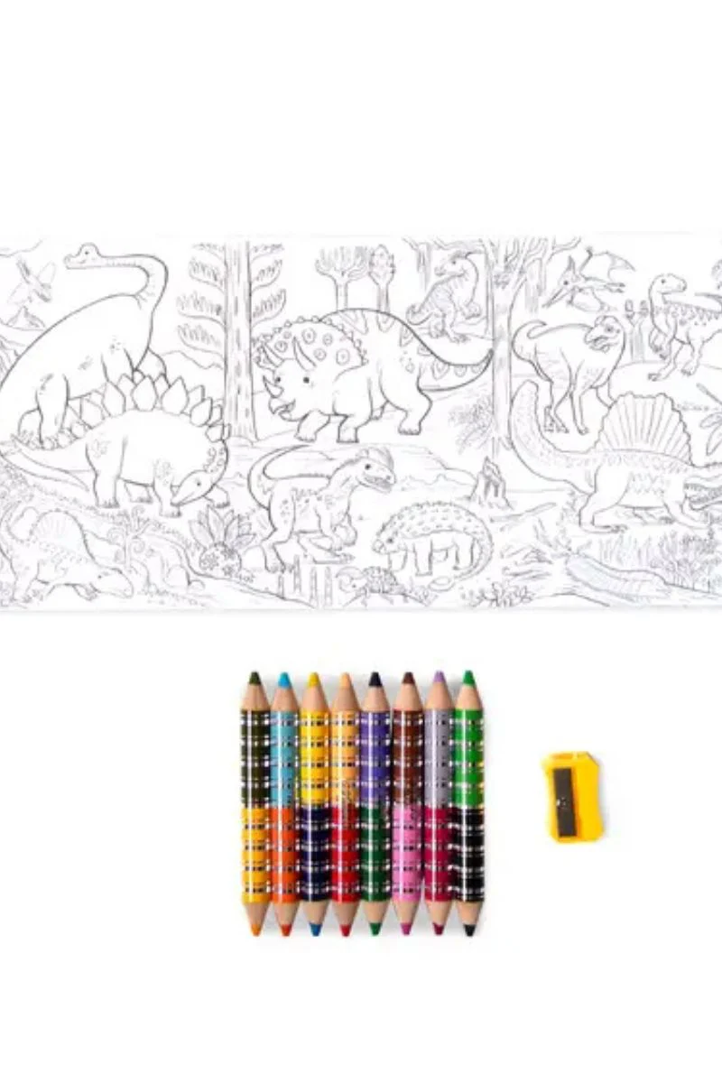 Dinosaur Biggie Pencils with Fold-Out Mini Mural Bundle - Image 2