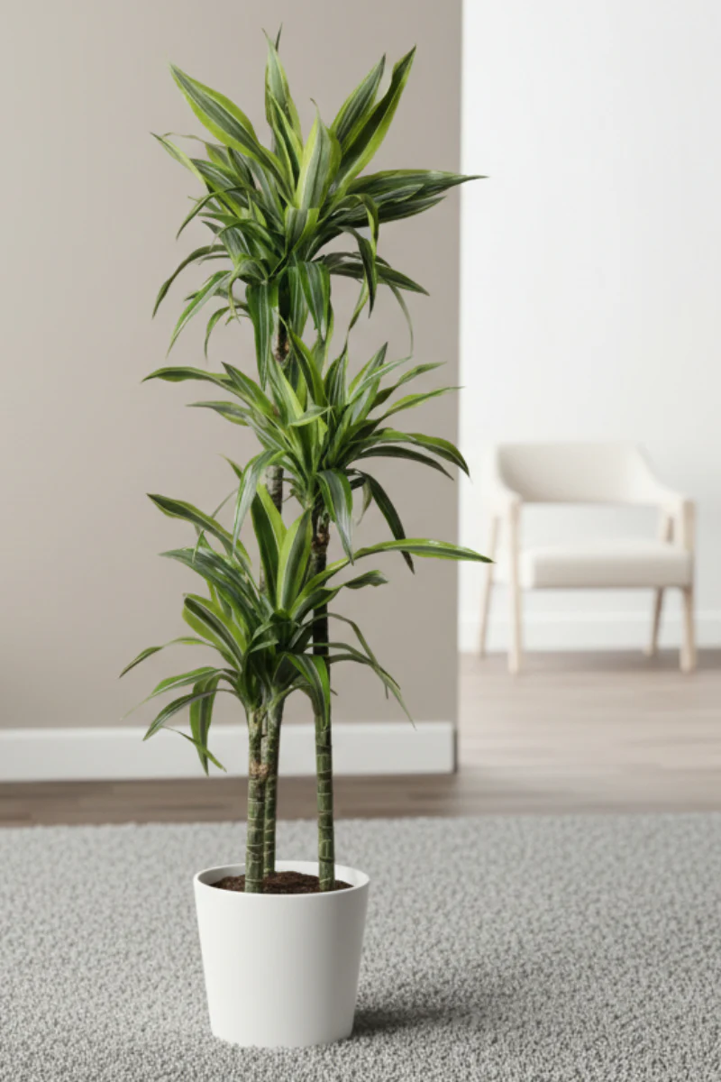 Dracaena, Warneckii GoldStar Cane 10" 3-2-1