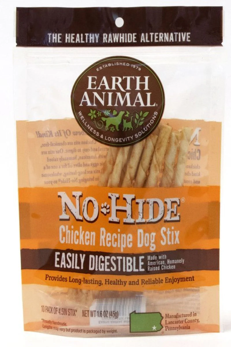 Earth Animal No-Hide Chicken Stix 10 Pack