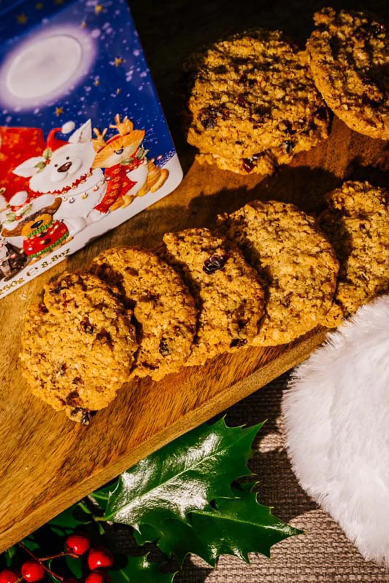 Farmhouse Biscuits Christmas Santa, Cat & Dog Tin - Image 2