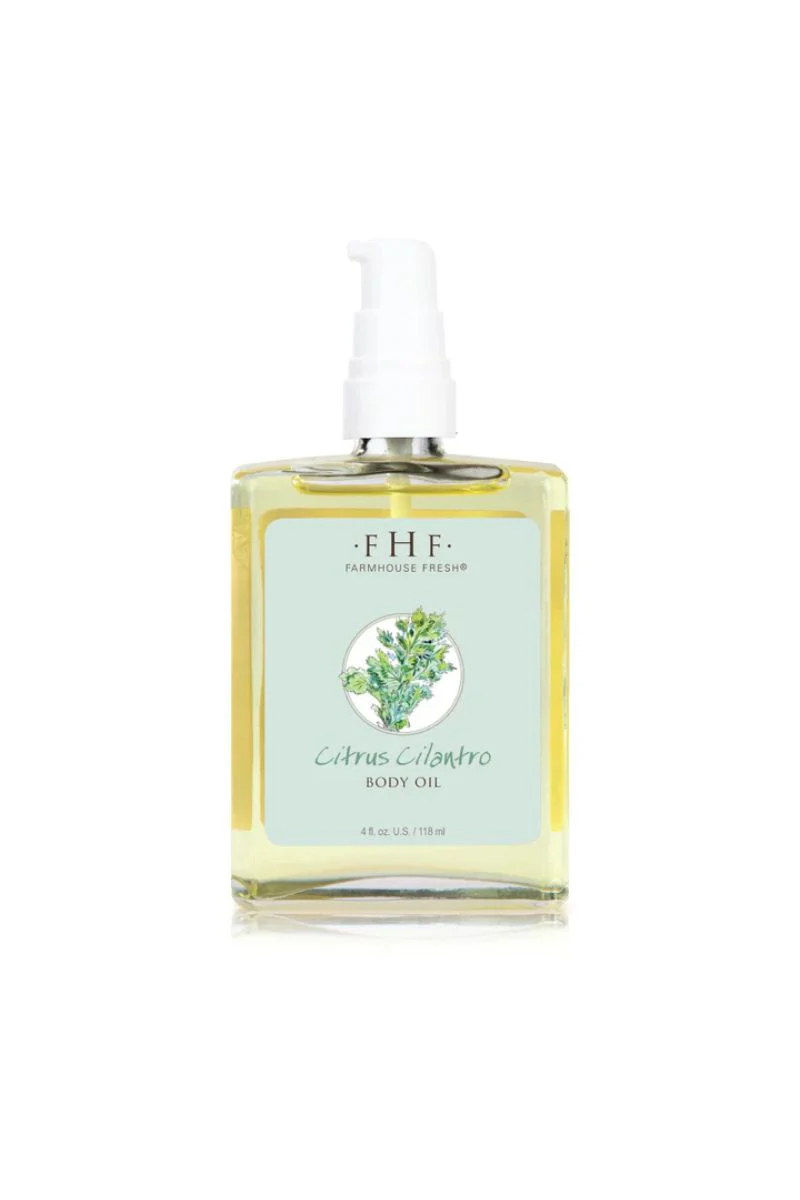 FarmHouse Fresh Citrus Cilantro Body Oil 4 oz - Image 2