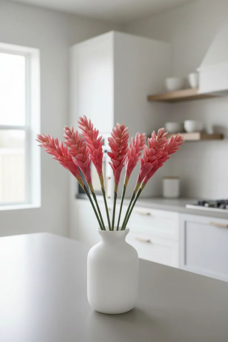 Faux Hawaiian Ginger Spray 30" Pink