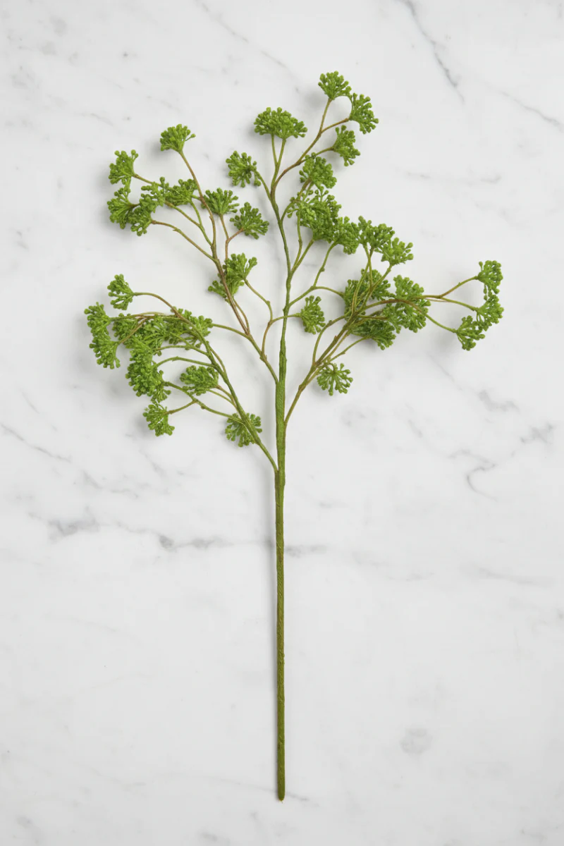 Faux Sedum Spray 16" Green